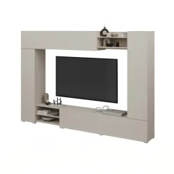 Parete attrezzata 270x185h cm moderna beige cashmere Calima