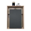 Parete attrezzata 310x201h cm moderna cannettato rovere nero Savona