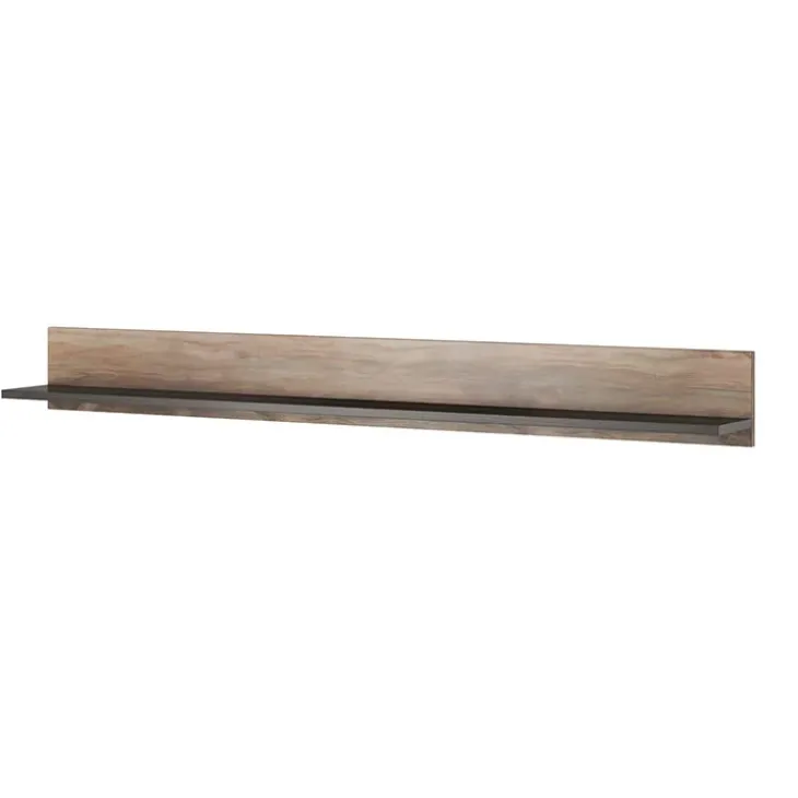Parete attrezzata 325x206h cm noce rovere grigio Paloma 2