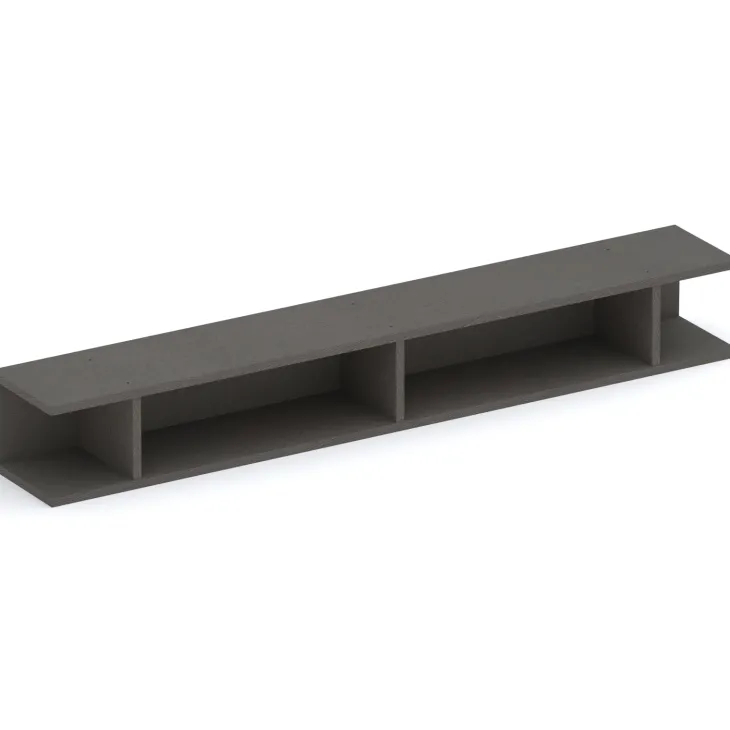 Parete attrezzata 276x200h cm ossido rovere chiaro Sunset 1027