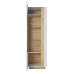 Parete attrezzata 270x194h cm soggiorno bianco opaco e lucido Noa Gihome®
