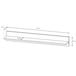 Parete attrezzata 270x194h cm soggiorno bianco opaco e lucido Noa Gihome®