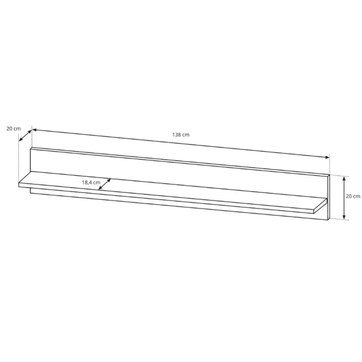 Parete attrezzata 270x194h cm soggiorno bianco opaco e lucido Noa Gihome®