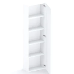 Parete attrezzata 246x186h cm soggiorno rovere chiaro bianco Sunset 1000