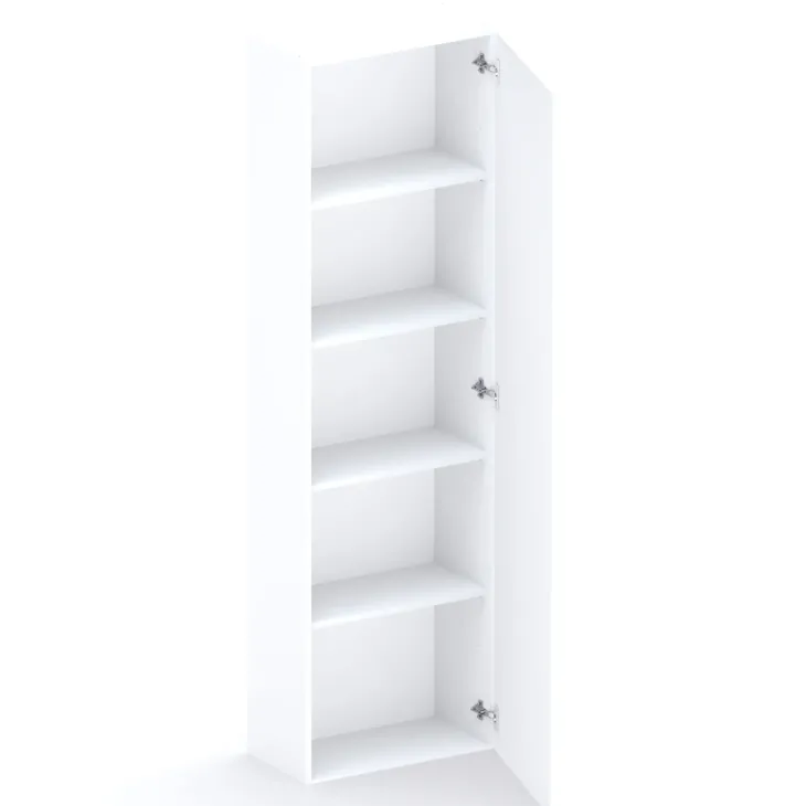 Parete attrezzata 246x186h cm soggiorno rovere chiaro bianco Sunset 1000