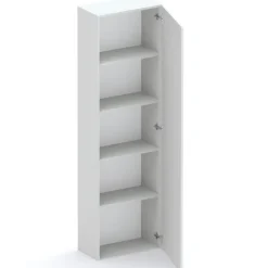 Parete attrezzata 246x186h cm soggiorno rovere chiaro grigio chiaro Sunset 1000