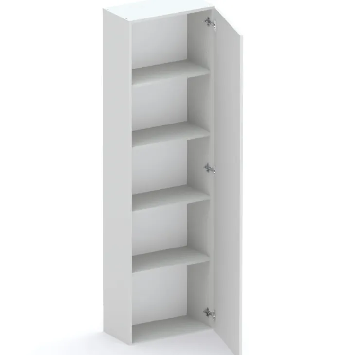 Parete attrezzata 246x186h cm soggiorno grigio chiaro Sunset 1000