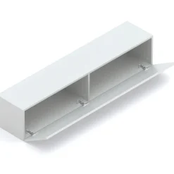 Parete attrezzata 246x186h cm soggiorno grigio chiaro Sunset 1000
