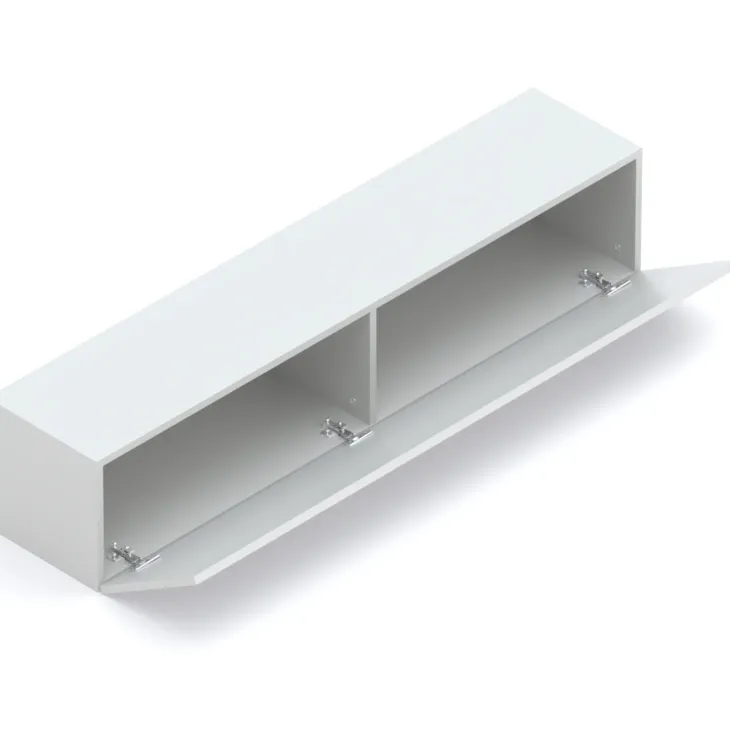 Parete attrezzata 246x186h cm soggiorno grigio chiaro Sunset 1000