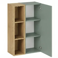Pensile bagno sospeso 50x80h cm 1 anta verde salvia rovere Speranza