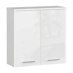 Pensile bagno sospeso 60x60h cm 2 ante bianco lucido Woters