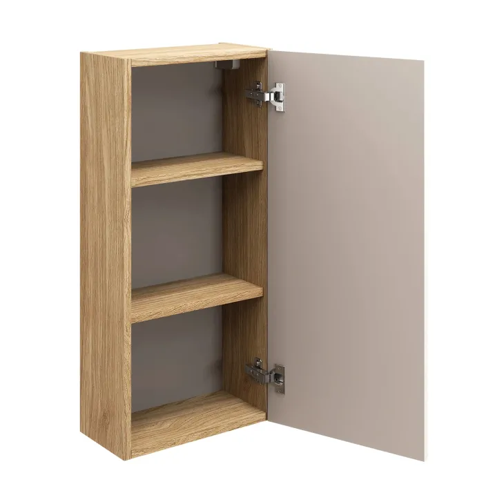 Pensile bagno sospeso 35x75h cm 1 anta beige rovere Swim