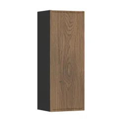 Pensile bagno sospeso 30x80h cm 1 anta noce Walnuts