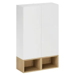 Pensile bagno sospeso 60x100h cm 2 ante bianco rovere Speranza