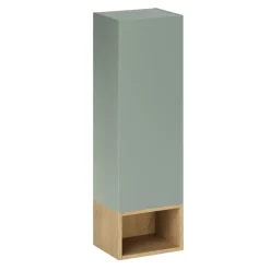 Pensile bagno sospeso 30x100h cm 1 anta verde salvia rovere Speranza