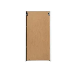 Pensile bagno sospeso 30x57h cm cannettato 1 anta bianco Cleany