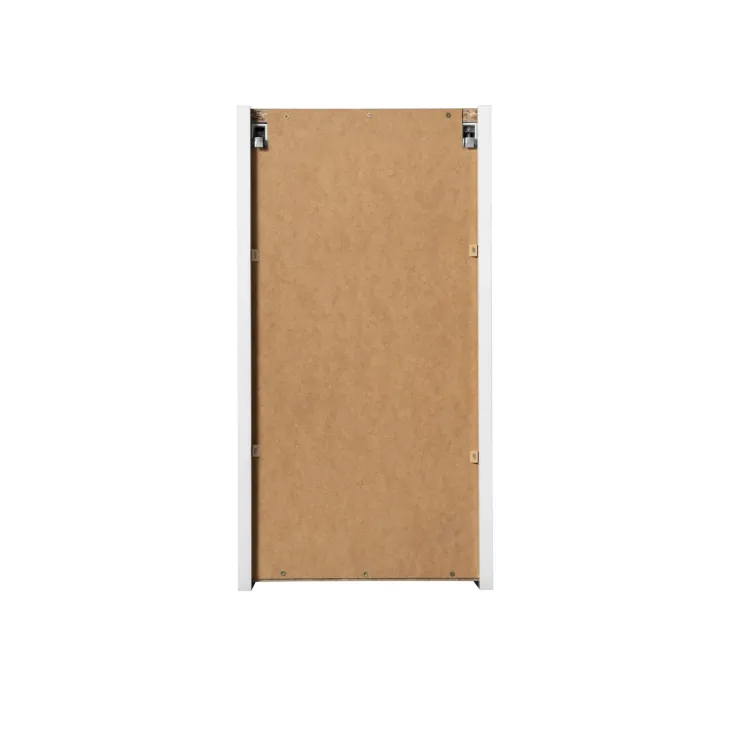 Pensile bagno sospeso 30x57h cm cannettato 1 anta bianco Cleany