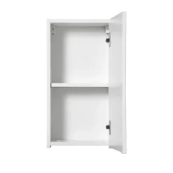 Pensile bagno sospeso 30x57h cm cannettato 1 anta bianco Cleany