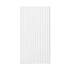 Pensile bagno sospeso 30x57h cm cannettato 1 anta bianco Cleany