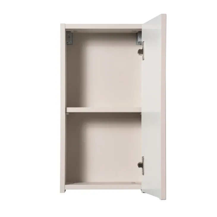 Pensile bagno sospeso 30x57h cm cannettato 1 anta beige Cleany