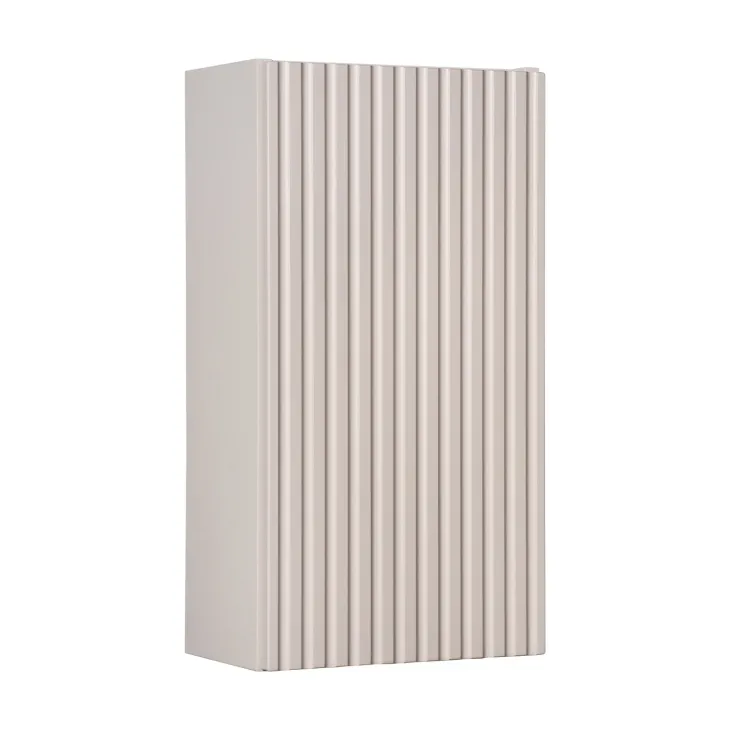 Pensile bagno sospeso 30x57h cm cannettato 1 anta beige Cleany