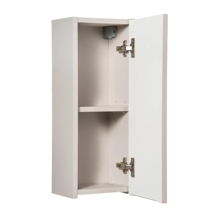 Pensile bagno sospeso 20x57h cm cannettato 1 anta beige Cleany