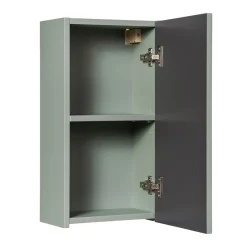 Pensile bagno sospeso 30x57h cm cannettato 1 anta verde salvia Greeny