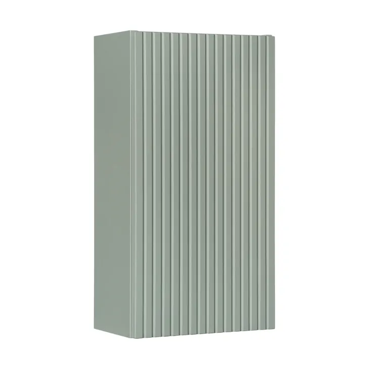 Pensile bagno sospeso 30x57h cm cannettato 1 anta verde salvia Greeny