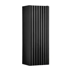 Pensile bagno sospeso 20x57h cm cannettato 1 anta nero Cleany