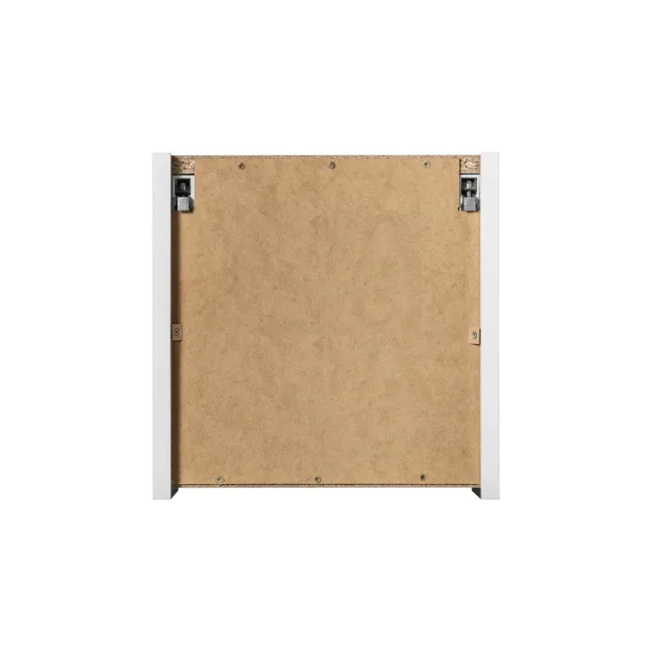 Pensile cubo bagno sospeso 30x30h cm cannettato 1 anta bianco Cleany