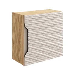 Pensile cubo bagno sospeso 35x35h cm 1 anta beige rovere Swim