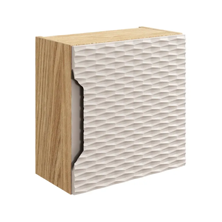 Pensile cubo bagno sospeso 35x35h cm 1 anta beige rovere Swim