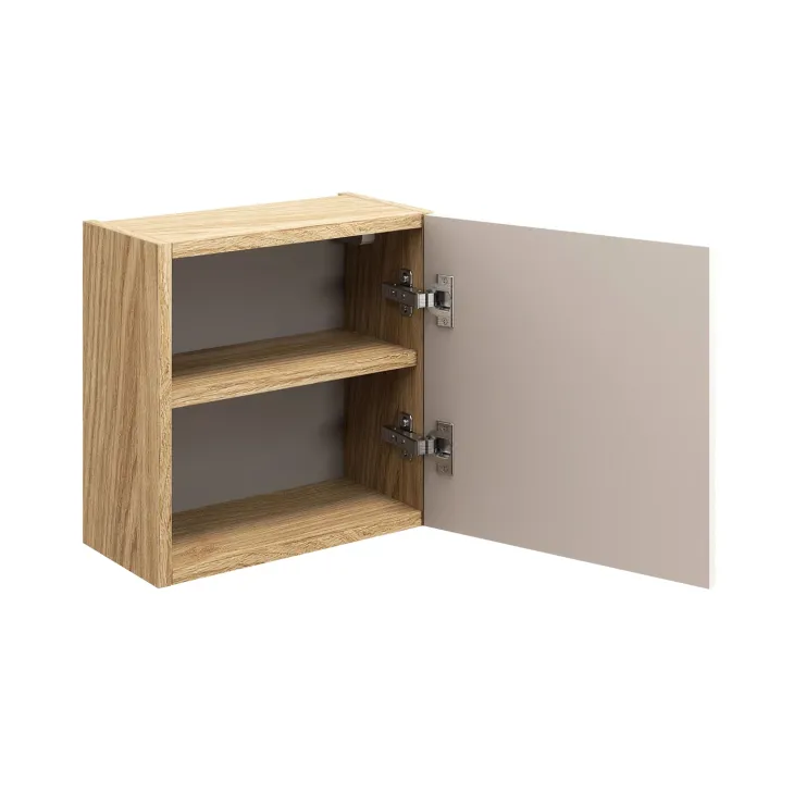 Pensile cubo bagno sospeso 35x35h cm 1 anta beige rovere Swim