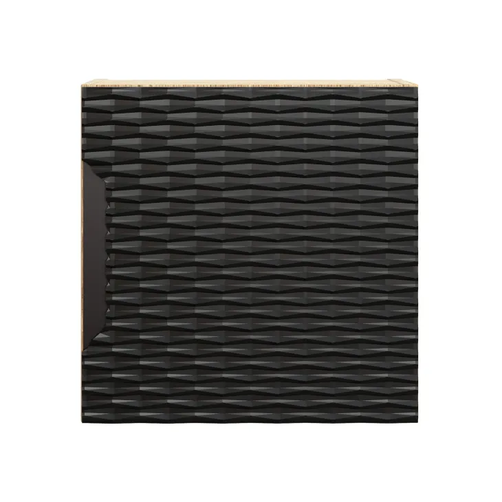Pensile cubo bagno sospeso 35x35h cm 1 anta nero rovere Swim