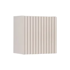 Pensile cubo bagno sospeso 30x30h cm cannettato 1 anta beige Cleany