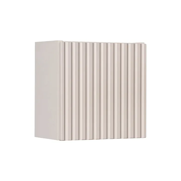 Pensile cubo bagno sospeso 30x30h cm cannettato 1 anta beige Cleany