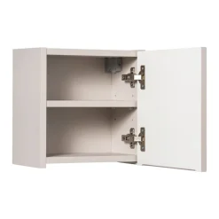 Pensile cubo bagno sospeso 30x30h cm cannettato 1 anta beige Cleany