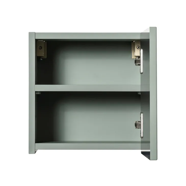 Pensile cubo bagno sospeso 30x30h cm cannettato 1 anta verde salvia Greeny