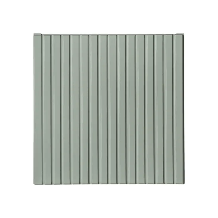 Pensile cubo bagno sospeso 30x30h cm cannettato 1 anta verde salvia Greeny