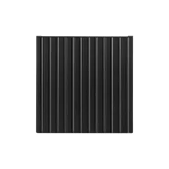 Pensile cubo bagno sospeso 30x30h cm cannettato 1 anta nero Cleany