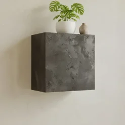 Pensile cubo da parete 55x50h cm 1 anta ossido Infinity