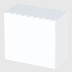 Pensile cubo sospeso bagno 55x50h cm 1 anta reversibile bianco lucido Sunset