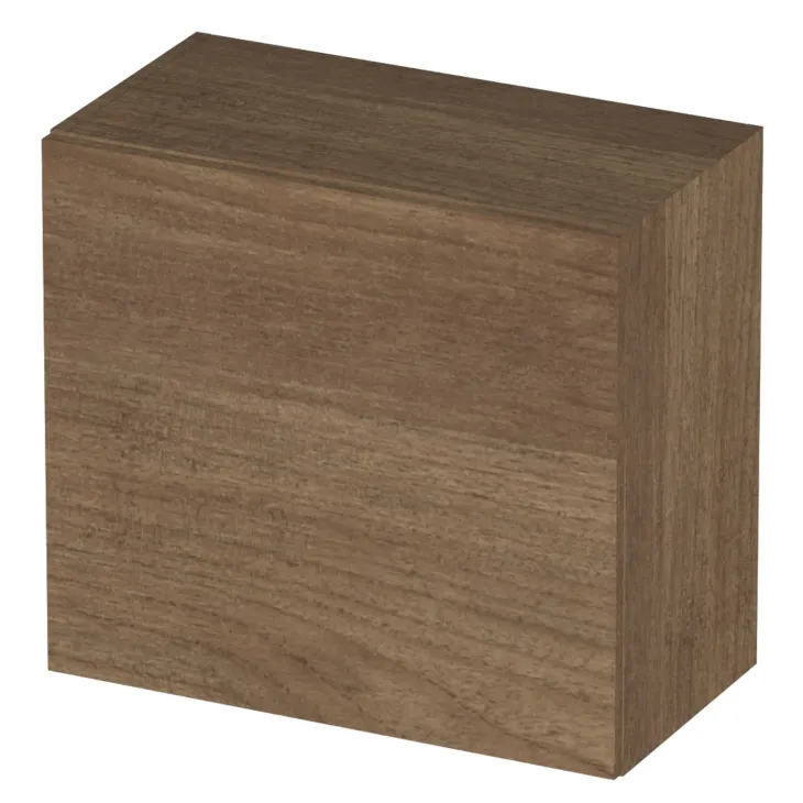 Pensile cubo sospeso bagno 55x50h cm 1 anta reversibile rovere scuro Sunset