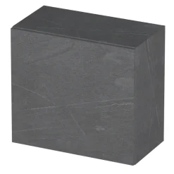 Pensile cubo sospeso bagno 55x50h cm 1 anta reversibile antracite Sunset