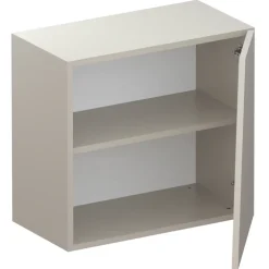 Pensile cubo sospeso 55x50cm 1 anta taglio obliquo reversibile beige Sunset
