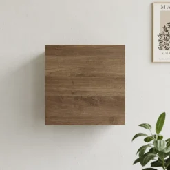 Pensile cubo sospeso 55x50h cm 1 anta reversibile rovere scuro Sunset