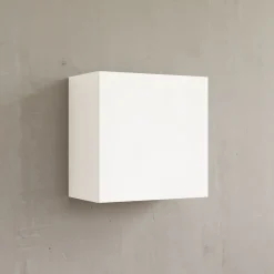 Pensile cubo sospeso 55x50h cm 1 anta reversibile bianco lucido Sunset