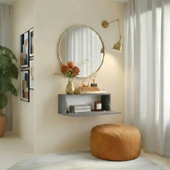 Pensile da parete orizzontale 69x29h cm 1 anta reversibile antracite Sunset