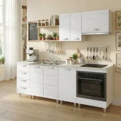 Pensile scolapiatti 60x72h cm 2 ante bianco frassinato Talise