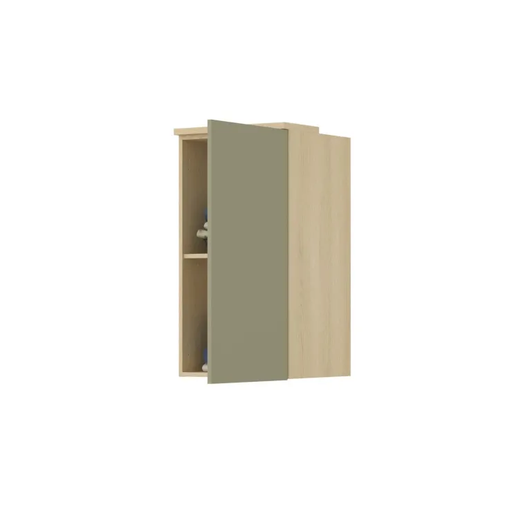 Pensile sospeso 45x83h cm 1 anta reversibile verde salvia rovere Elvira